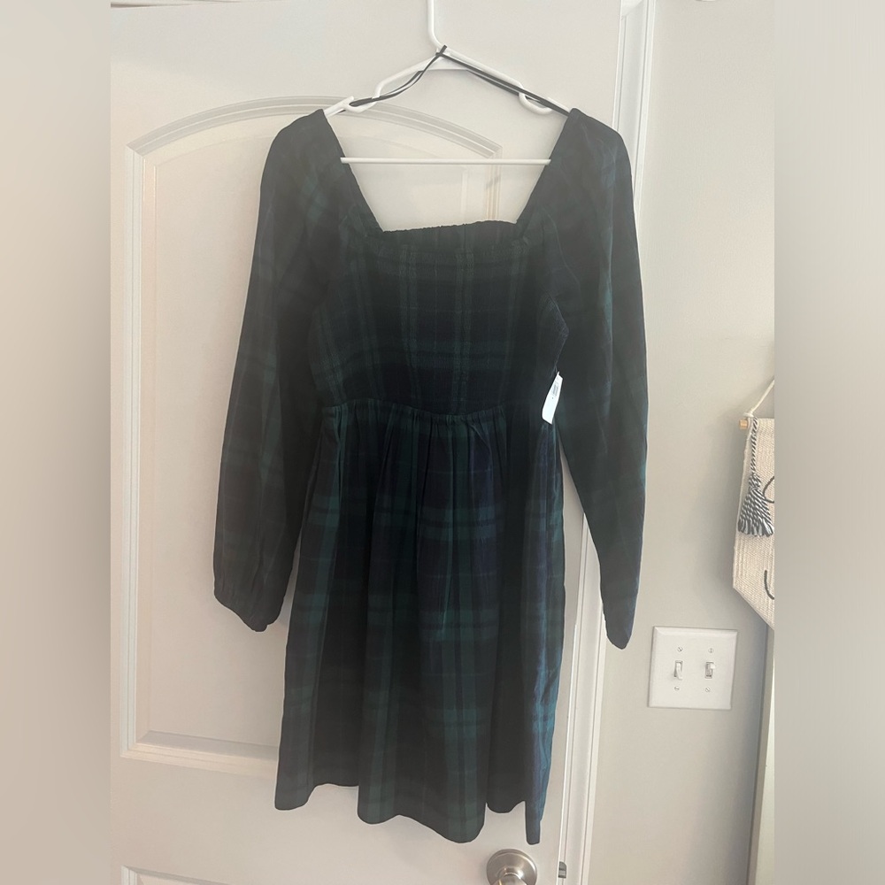 Old Navy checkered smocked dress